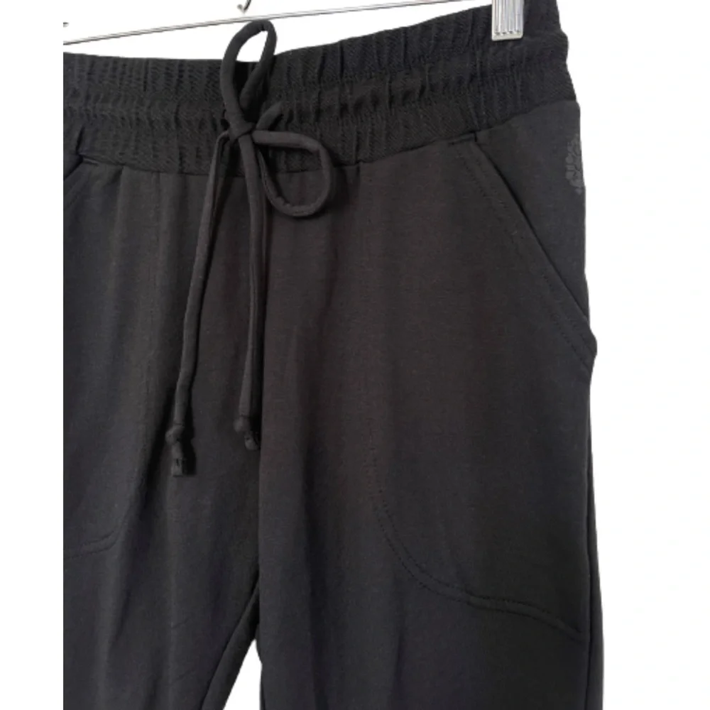 Free People Sunny Black Skinny Jogger Sweatpants